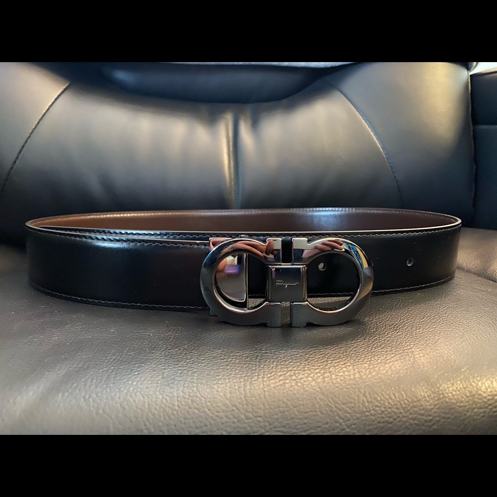 Salvatore Ferragamo Gancini Reversible Buckle Belt